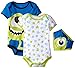 Disney Baby Boys' Monster Inc. Mike Bodysuit and Bib (Pack of 3)
