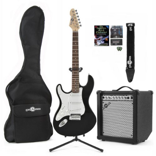 Electric-ST Guitar Left Hand + 35W COMPLETE PACK 