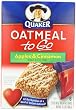 Quaker Oatmeal To Go Apples & Cinnamon Squares, 6-Count Boxes (Pack of 6)