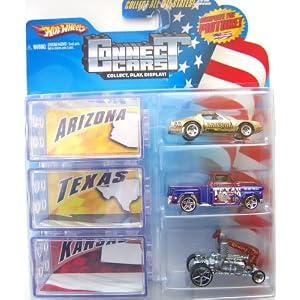 Hot Wheels Connect Cars Arizona Texas Kansas by