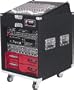 Odyssey CXP1110W Pro Combo Carpeted Rack With Recessed Hardware And Wheels: 11u Top, 10u Bottom