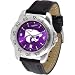 Kansas State Wildcats NCAA AnoChrome Sport Mens Watch (Leather Band)