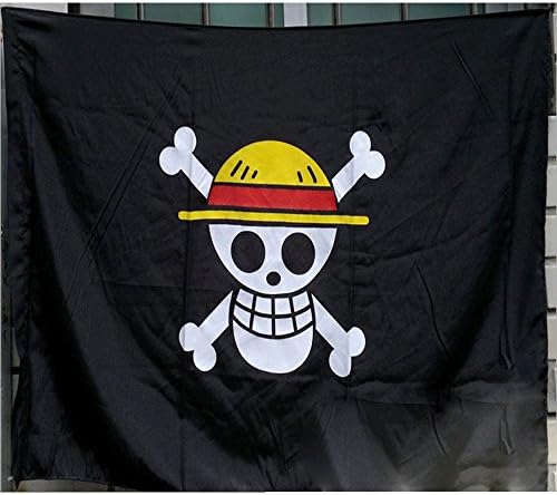 Anime New Style One Piece Straw Hat Pirates Skull Logo Monkey Luffy Cosplay Flag 40 X 65 CM