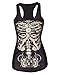 Pink Wind Womens Skeleton Skull Digital Printed Sleeveless T Shirt Vest Tank Tops (One Size, Skelecton)