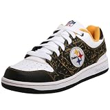 Reebok Men's NFL Field Pass Sneaker,Steelers (Wht/Blk),11.5 M
