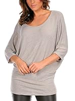 La Belle Parisienne Camiseta Manga Larga Mathilde (Beige / Plata)