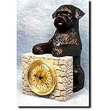 IMAGE OF BLACK Portuguese Water Dog Mantle Clock