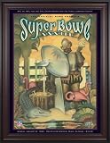 Framed Canvas 36 x 48 Super Bowl XXXIII Program Print | Details: 1999, Broncos vs Falcons