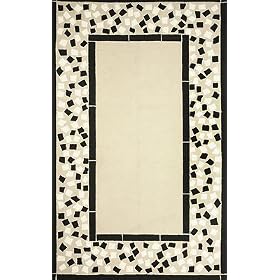 Black Mosaic Border - Large (8'x10') by Sawgrass Mills