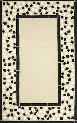 Black Mosaic Border - Large (8'x10')