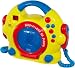 Produkt-Bild: Clatronic CDK 676 Karaoke CD-Player (2 Mikrofone, Lautsprecher, Kopfh&ouml;rerbuchse, 6 V DC-Anschlussbuchse, Tragegriff) gelb