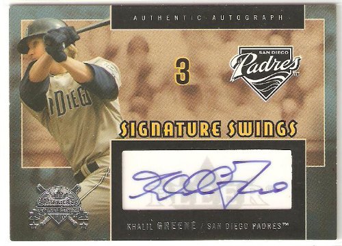 2005 National Pastime Signature Swings Silver KG Khalil Greene - San Diego Padres (Autographed - Baseball Cards)