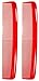 JUVITUS Large Coarse/Fine Tooth Power Comb - Red, 2 Pack