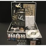3 Guns Tattoo Machine Kit Ink Needle Supply