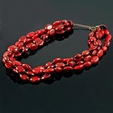 Red Beaded Fashion Necklace