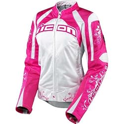 Icon Contra Speed Queen Women's Textile On-Road Racing Motorcycle Jacket - Pink