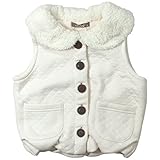 《H28年秋冬物》 nico hrat(ニコフラート) 製品洗い加工済み 表キルト天竺裏フリースベスト 95cm/OB NO.B-260973