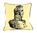 Room Service Hollywood Regency British Soldier Pillow, 18-inches x 18-inches, Yellow/Black