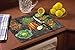 CounterArt Chalkboard Veggies Glass Cutting Board, 15 x 12 Inches