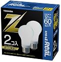 東芝 ネオボールZリアル 電球形蛍光ランプ ボール電球60ワットタイプ 昼光色 2個パック EFA15ED12-R-2P