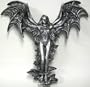 "Akasha" Female Demon Wall Candle Holder Gothic