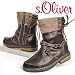 s.OLIVER KIDS Mädchen Winter Stiefel, TEX- Membrane, gefüttert, braun