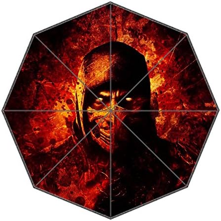 VIASHOW Custom Mortal Kombat Auto Foldable Sun Rain Anti-UV Umbrella Travel Umbrella