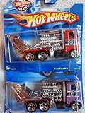Hot Wheels 40th Anniversary Semi-Fast II 5 Spoke #55 Truck Set: Packaging ErroR Euro 40th Ann Card, Red - Angled Blister - & The Amero Long Card Purple {2 Pieces} 1/64 Scale Collector