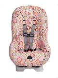 Emmalu Designs Waterproof Removable Toddler Car Seat Cover - Pink and Chocolate Starburst