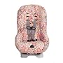 Emmalu Designs Waterproof Removable Toddler Car Seat Cover - Pink and Chocolate Starburst