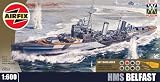 Airfix A50069 Imperial War Museum HMS Belfast 1:600 Scale Warship Gift Set including paint glue & brushes
