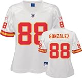 Tony Gonzalez White Reebok Replica Kansas City Chiefs Women's Jersey