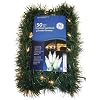 Good Tidings 84606 Garland Green Pine Roping 50 GE Clear Lights, 3-1/2-Inch by 12-Foot