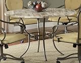 Hinsdale Round Dining Table in Brown/Fossil Stone - Hillsdale Furniture - 4 ....