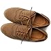 Ollio Women's Shoe Ballet Flat Faux Suede Wingtip Lace Up Oxford