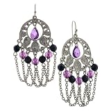 Lavender Haze Chain Link Earrings