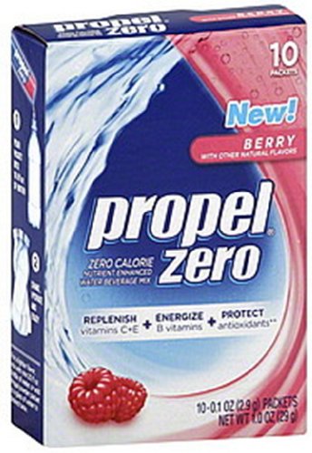 Propel Zero Powdered Beverage Mix, Berry, 10-Count
