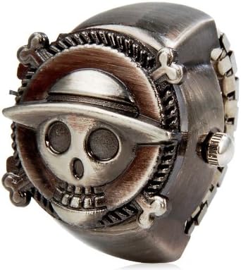 One Piece Quartz Movement Analog Finger Ring Watch with Copper Plated Alloy Strap