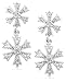 14k White Gold Diamond Dangle Earrings (.06 cttw, LM Color, I2-I3 Clarity)
