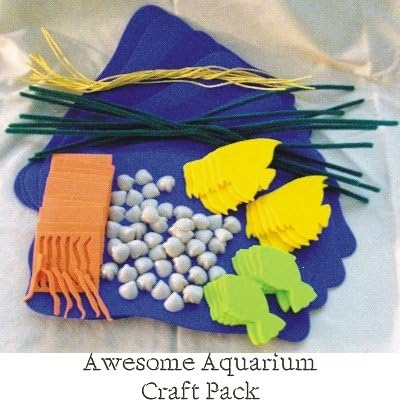 Awesome Aquarium Preschool Craft Pack (10 Craft Kits per Package)