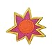 ID 3165 Colorful Sun Patch Cartoon Emblem Craft Embroidered Iron On Applique