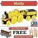 Molly from Thomas The Tank Engine Wooden Train Set - Free 2 Pieces of Track & Free Toby Train