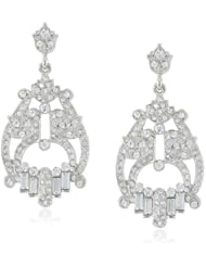Nina Sonoma Art Deco Lyre Shape Drop Earrings