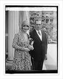 Historic Print (L): Amb. of Brazil & Miss Olga Bergamini de Sa, 6/27/29