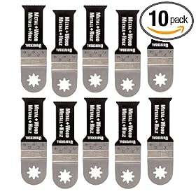Fein 63502151030 1-1/8-Inch Universal E-Cut Saw Blade, 10-Pack