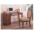 KIDNEY SHAPED COMPUTER DESK IN CHERRY FINISH
