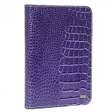 JAVOedge Purple Croc Book Style Case for the Barnes & Noble Nook