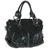 B Collective Drapy Leather Satchel