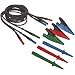 Fluke TL165X Standard Test Lead Set with Leads, Probes, Caps and Alligator Clips, 60" Cable Length, For 1650 Series Testers