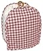 Gingham Burgundy Blender Appliance Cover